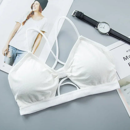 Soutien-gorge push-up sans bretelles en dentelle tournesol pour femme – Bralette push-up sans coutures
