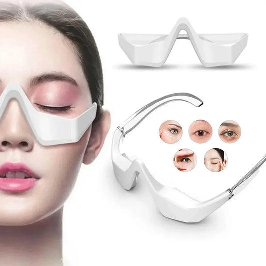 Lunettes de thérapie oculaire EMS – Masseur à lumière rouge et microcourant