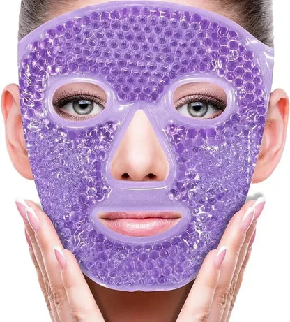Masque visage et yeux aux perles de gel SPA – Thérapie par le chaud et le froid