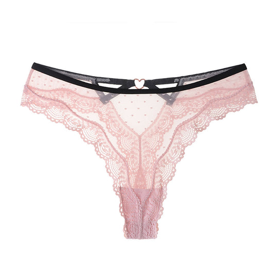 String en dentelle pour femme – String transparent taille basse