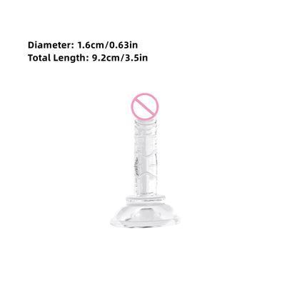 Gode réaliste en silicone – Jouet doux et réaliste avec base à ventouse