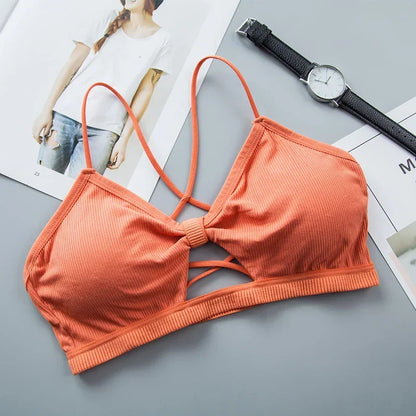 Soutien-gorge push-up sans bretelles en dentelle tournesol pour femme – Bralette push-up sans coutures