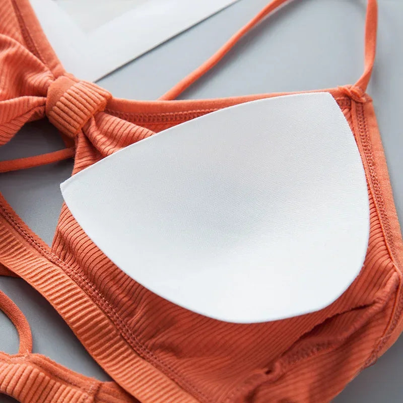 Soutien-gorge push-up sans bretelles en dentelle tournesol pour femme – Bralette push-up sans coutures