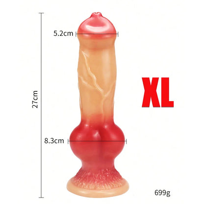 Gode énorme animal/chien, pénis réaliste avec ventouse, gros plug anal, bite géante monstrueuse, fournitures pour adultes pour hommes et femmes