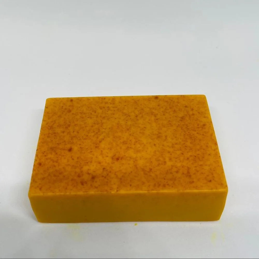 Savon artisanal au curcuma 100 g, savon au citron et à l'acide kojique, savon pour la douche et le visage