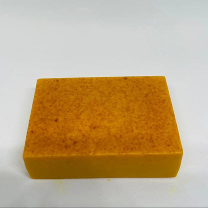 Savon artisanal au curcuma 100 g, savon au citron et à l'acide kojique, savon pour la douche et le visage
