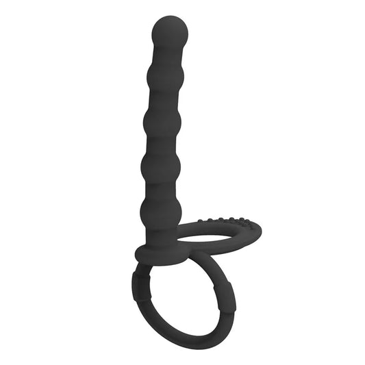 Vibromasseur double pénétration en silicone – Plug anal et jouet pour couple