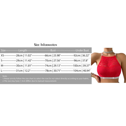Soutien-gorge caraco dos nu en dentelle pour femme – Bralette côtelée à fleurs