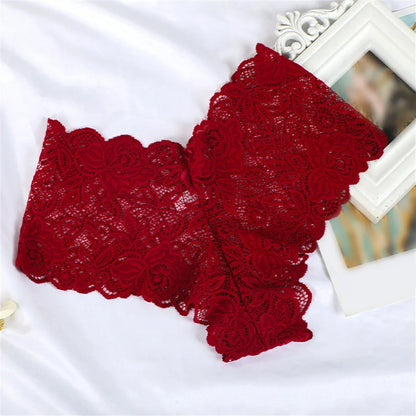 Culotte brésilienne en coton et dentelle sans coutures