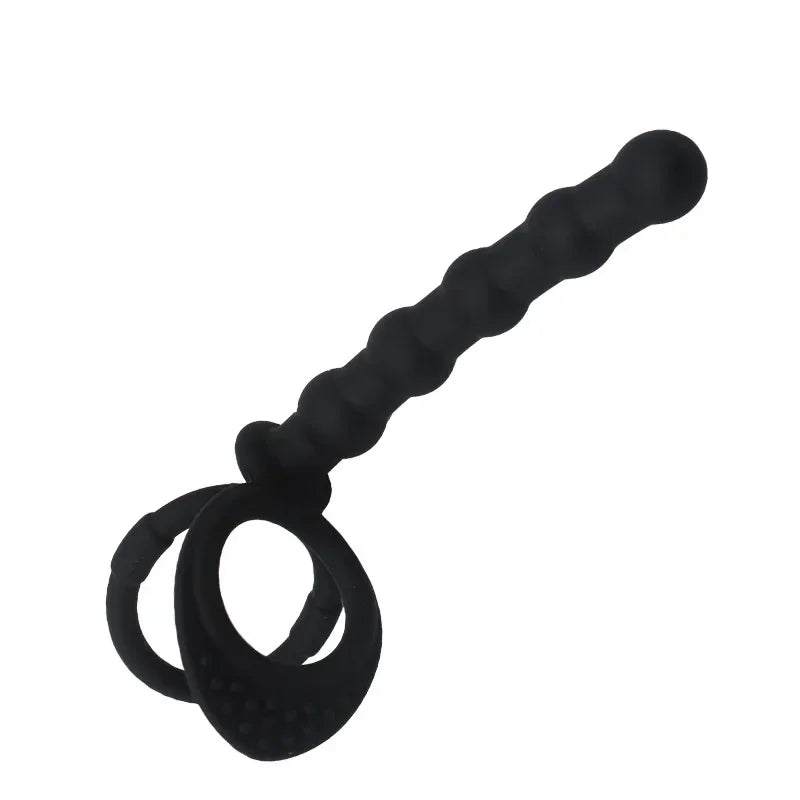 Vibromasseur double pénétration en silicone – Plug anal et jouet pour couple