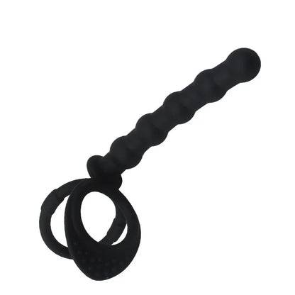Vibromasseur double pénétration en silicone – Plug anal et jouet pour couple