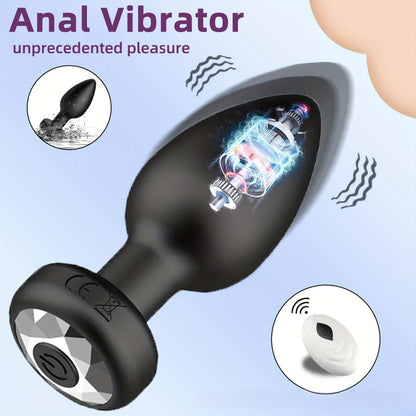 Vibromasseur anal sans fil avec télécommande, plug anal, masseur de prostate, masturbateur vaginal féminin, jouets sexuels pour adultes, femmes et hommes gays