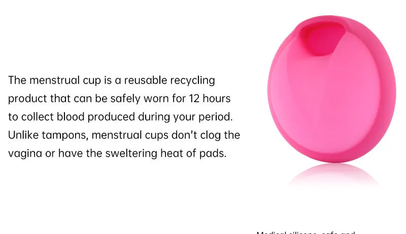 Disque menstruel réutilisable – Coupe menstruelle en silicone souple