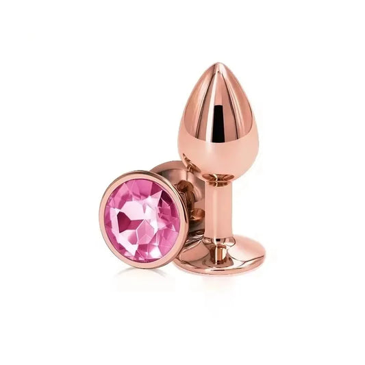 Ensemble de plugs anaux arc-en-ciel en or rose, petites, moyennes et grandes tailles, perles anales en métal, plug anal, bijoux, gode, jouet sexuel pour femme et homme